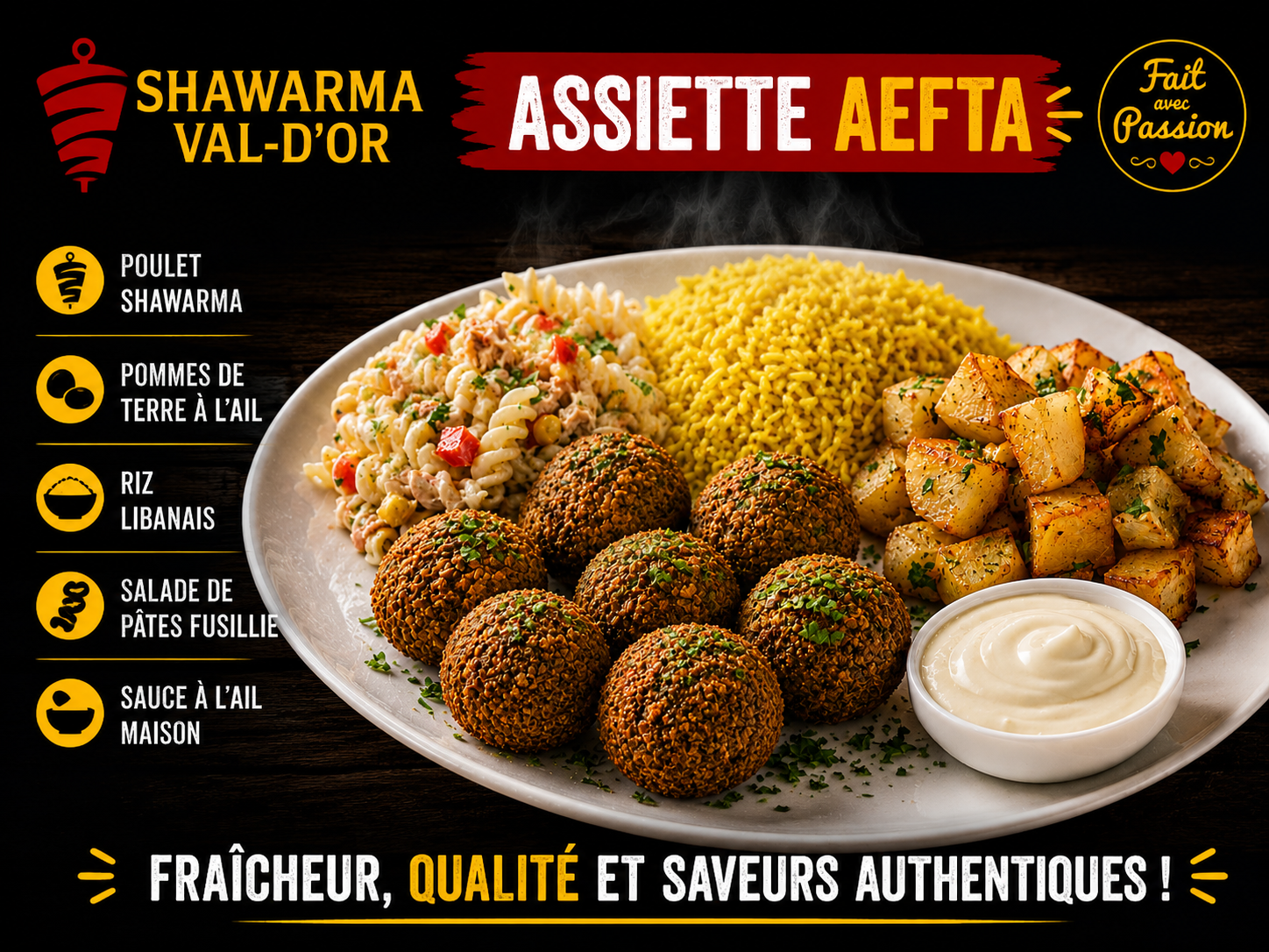 assiette falafel