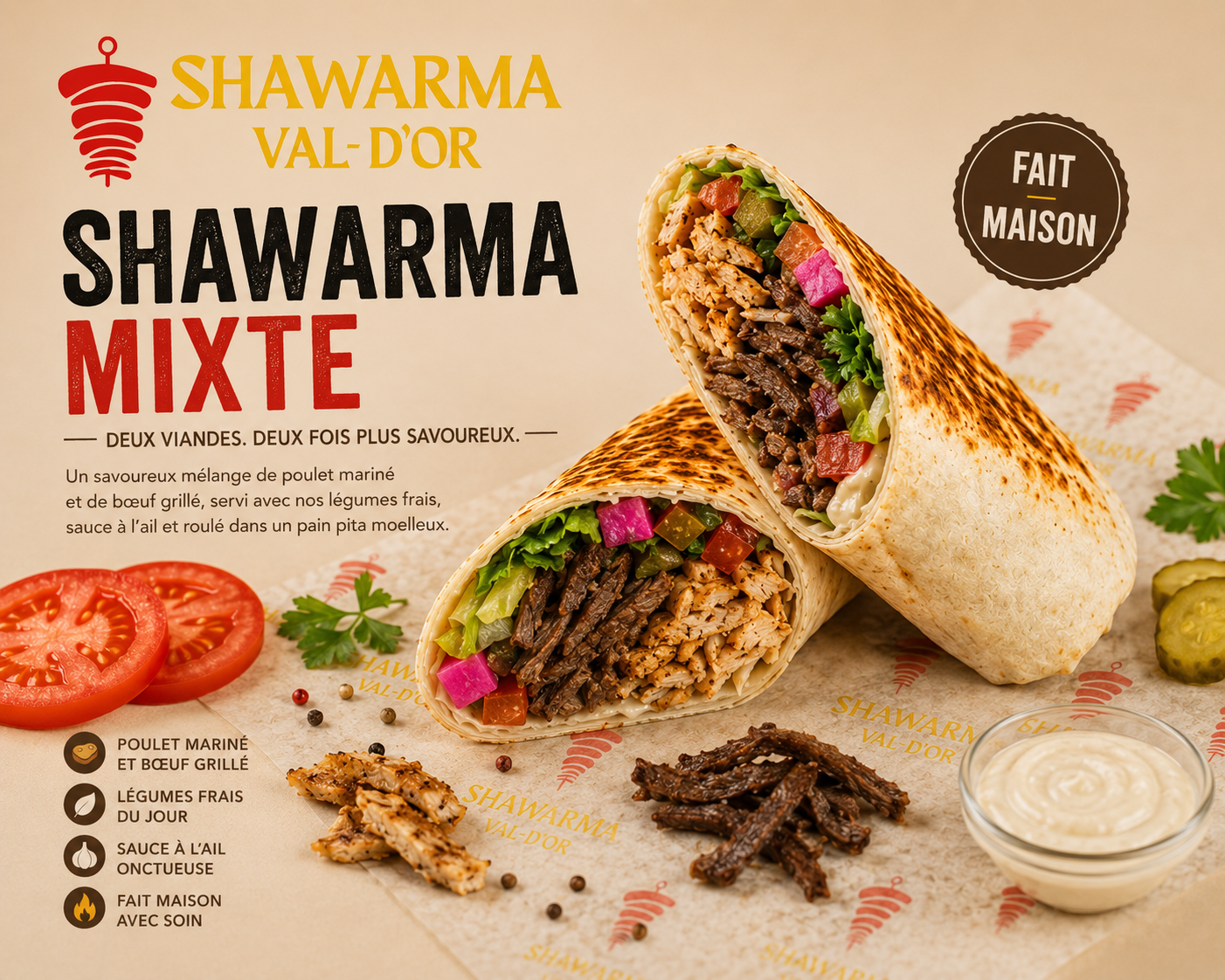 shawarma mixte