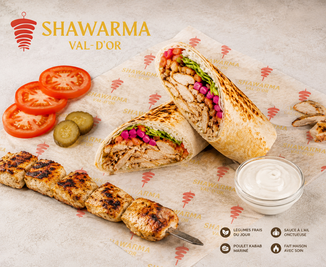 shawarma special poulet kabab